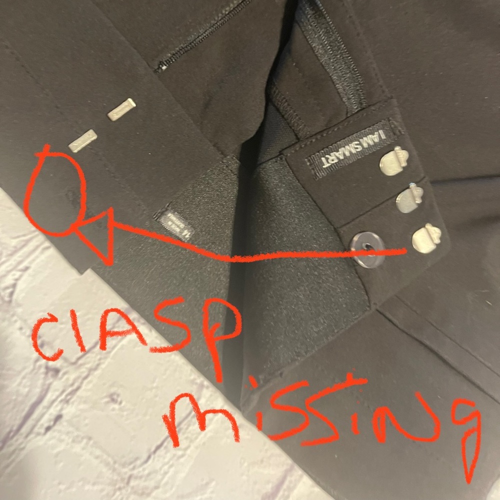 Black slacks Maurice’s size 14 short - Picture 6 of 8